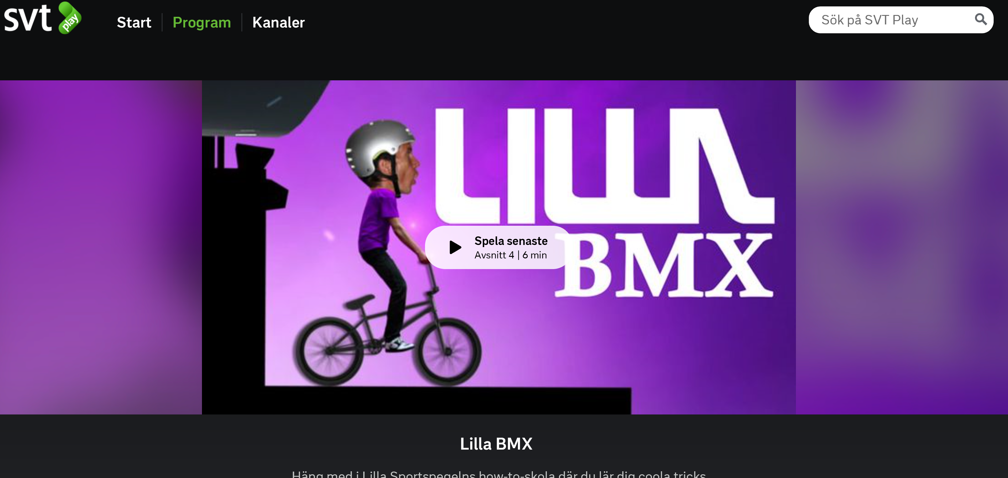 Andreas Lindqvist SVT HowTo Lilla BMX